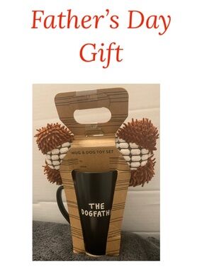 🇺🇸 THE DOGFATHER Gift Mug & Dog Toy NWT Father’s Day Gift